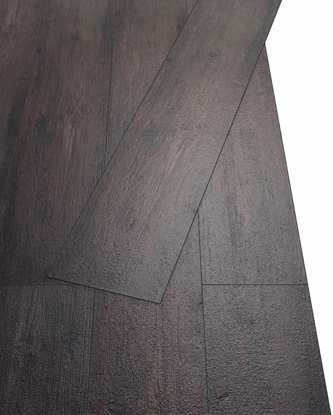 Bodenplanken 36 Stück Dunkelbraun PVC 5,02 m² selbstklebend mit rutschfestem Design für Wohnzimmer K