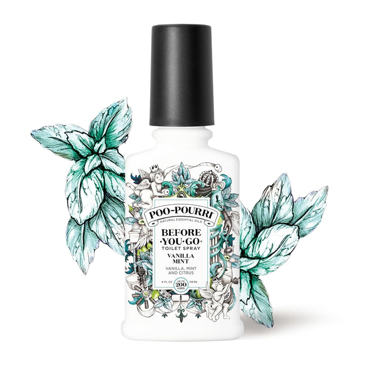 Poo-Pourri Before-You-Go WC-Spray 4 oz Vanille-Minzduft Vanilla Mint Scent 118 ml (1er Pack), Vanill