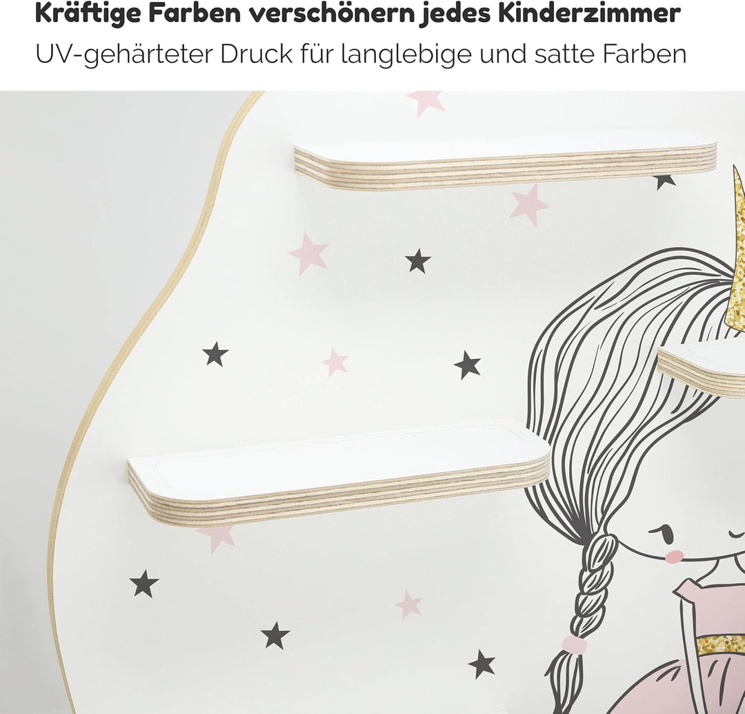 stadtecken Kinder Regal für Musikbox I Geeignet für die Toniebox und ca. 50 Tonies I Perfekte Aufbew