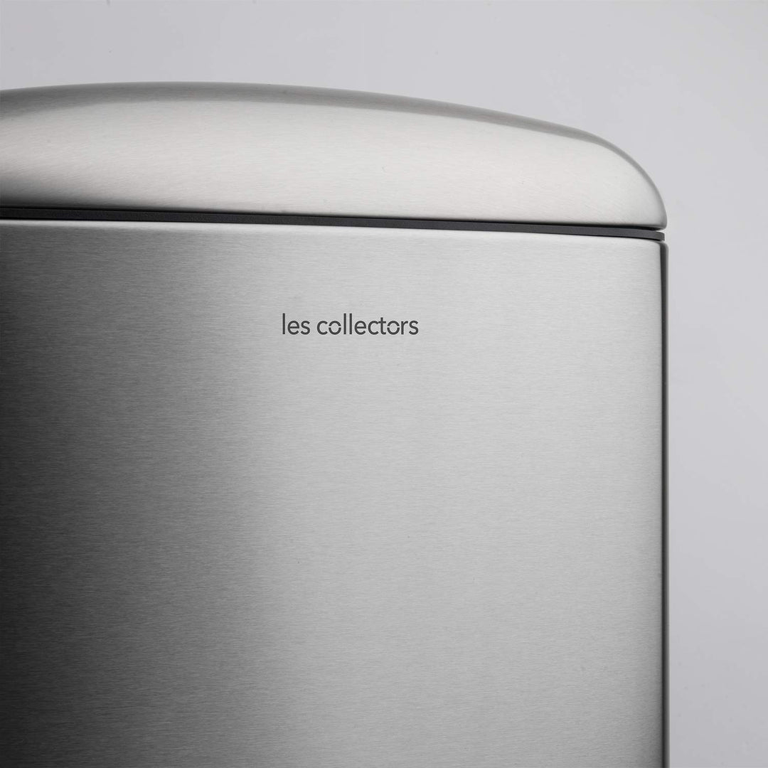 Les Collectors Tret-Mülleimer N°875 / Edelstahl/Silber, 40 L/rechteckig und praktisch, Metall, Silbe