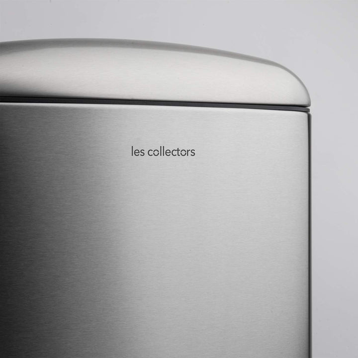 Les Collectors Tret-Mülleimer N°875 / Edelstahl/Silber, 40 L/rechteckig und praktisch, Metall, Silbe