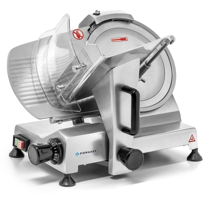 Forgast Fleisch Allesschneider | 30cm | Klingen Aufschnittmaschine | Wurstschneidemaschine mit einst