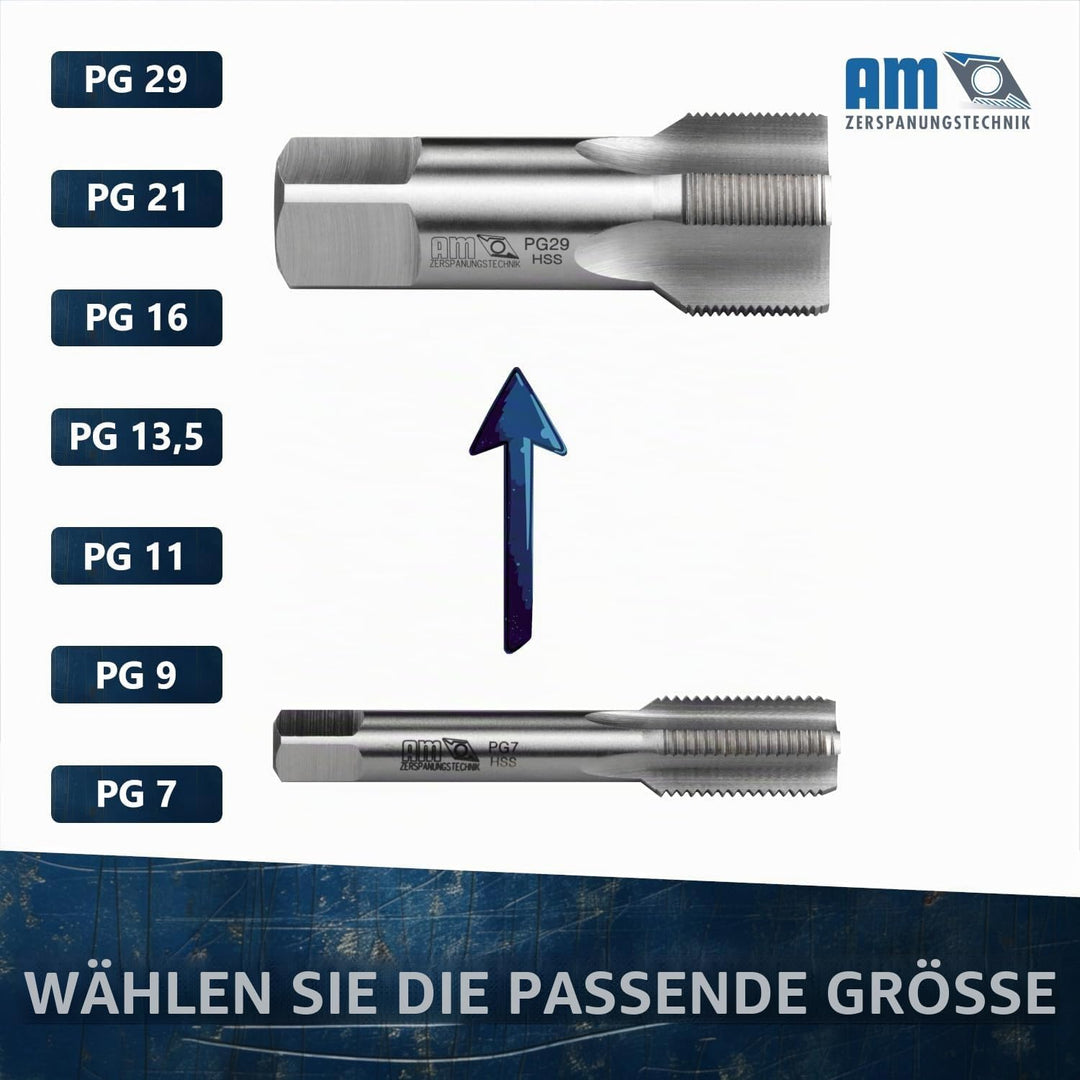 HSS PG Gewindebohrer Panzerrohr Gewindeschneider - PG 13,5, PG 13,5