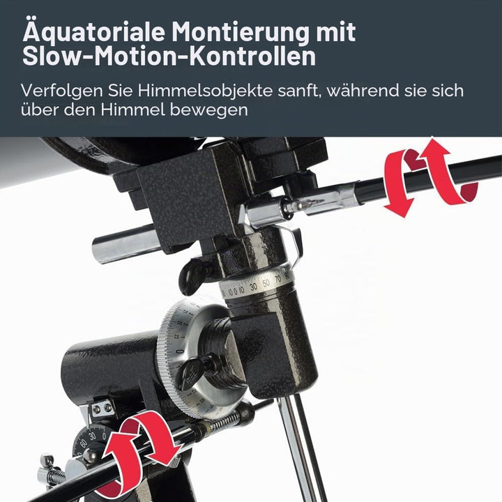 Celestron 21037 PowerSeeker 70EQ Refraktor – Schwarz, 70EQ Refraktor
