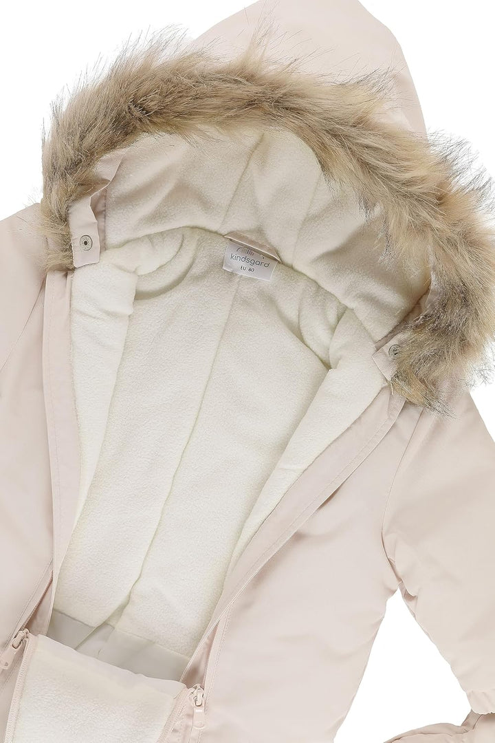 Kindsgard Schneeanzug vinta | mit Fäust- & Füsslingen, Reissverschluss 74 Rosa, 74 Rosa