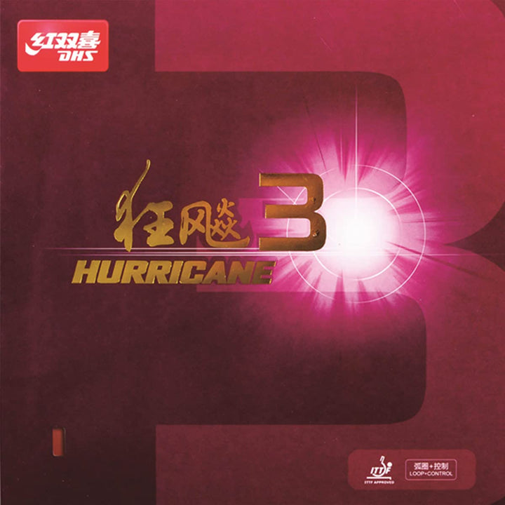 DHS Belag Hurricane III, rot, 2,1 mm