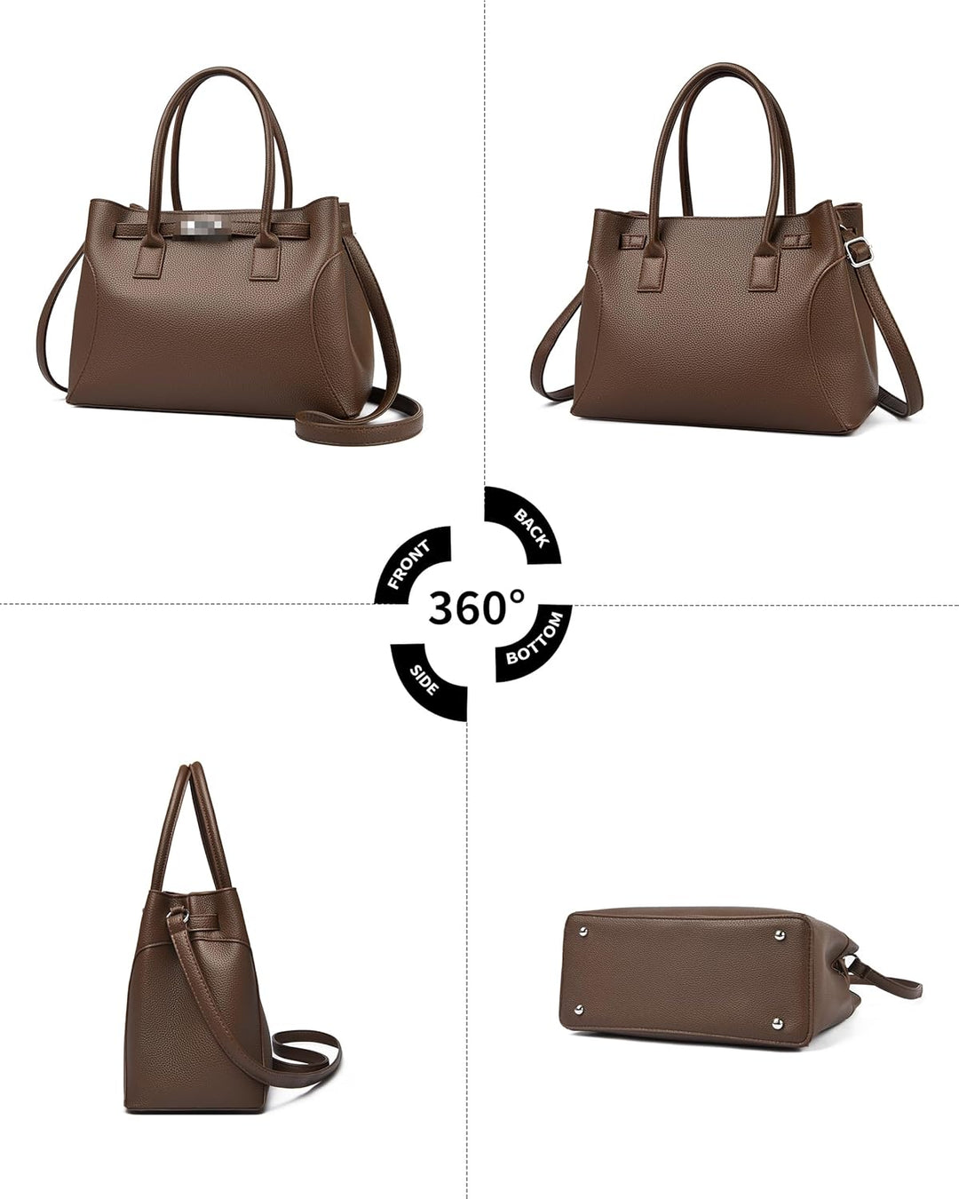 Travistar Handtasche Damen Mittelgross Umhängetasche Damen Tasche Elegante Schultertasche Kunstleder