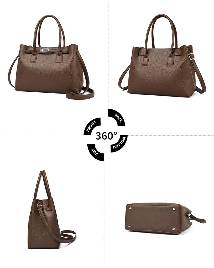 Travistar Handtasche Damen Mittelgross Umhängetasche Damen Tasche Elegante Schultertasche Kunstleder