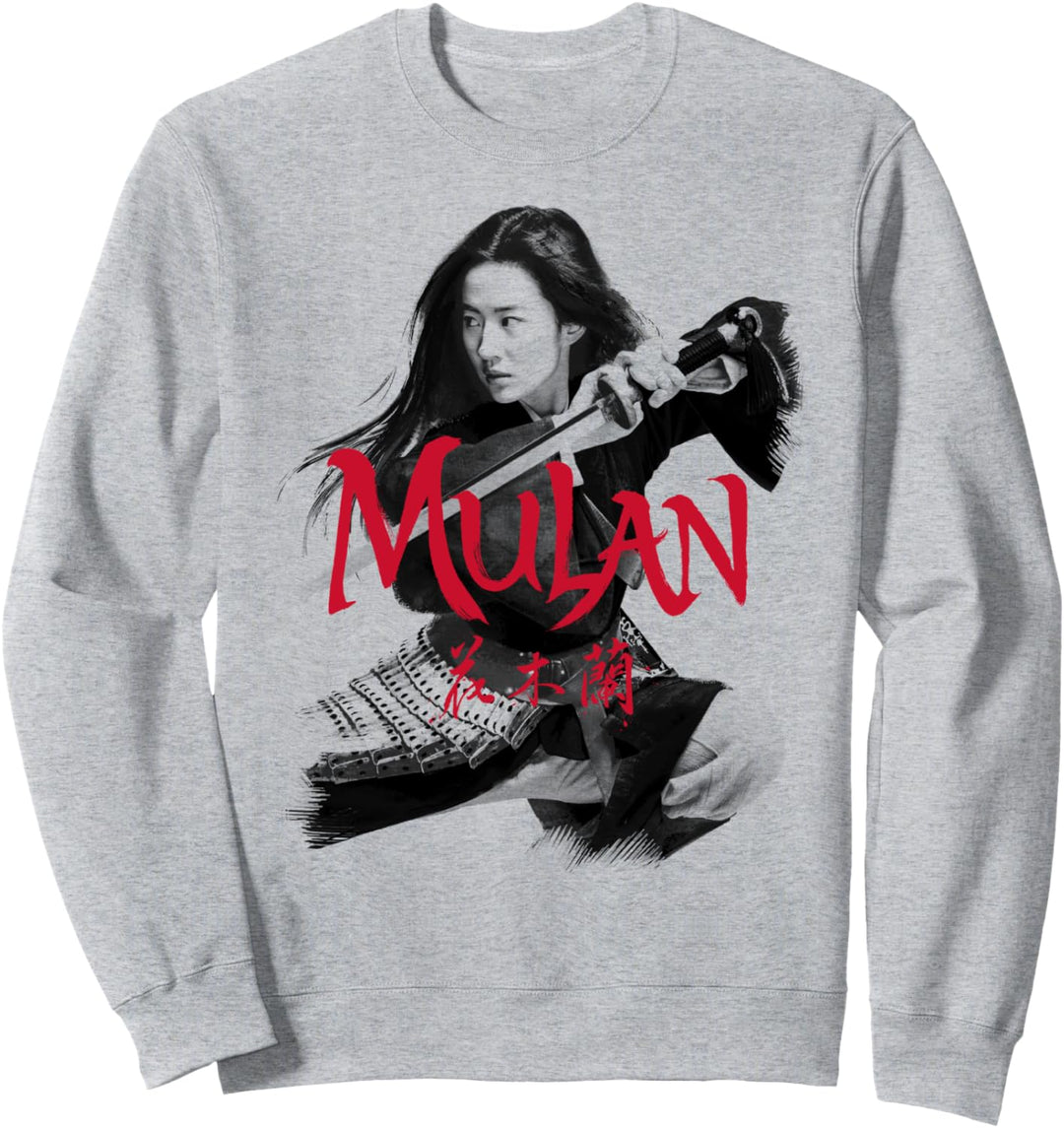 Disney Mulan Live Action Mulan Action Pose Logo Red Sweatshirt
