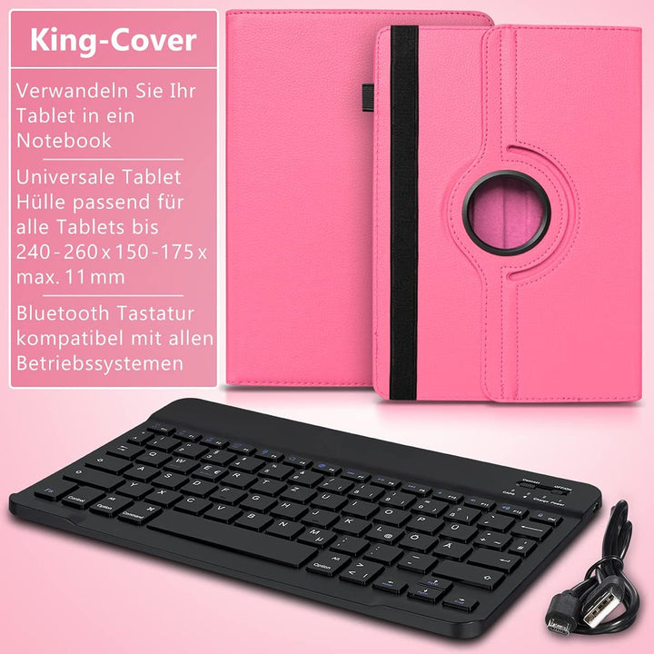 Tablet Hülle kompatibel mit Blackview Tab 20 16 15 13 12 11 10 Pro 9 8 8E Tasche Schutzhülle Bluetoo