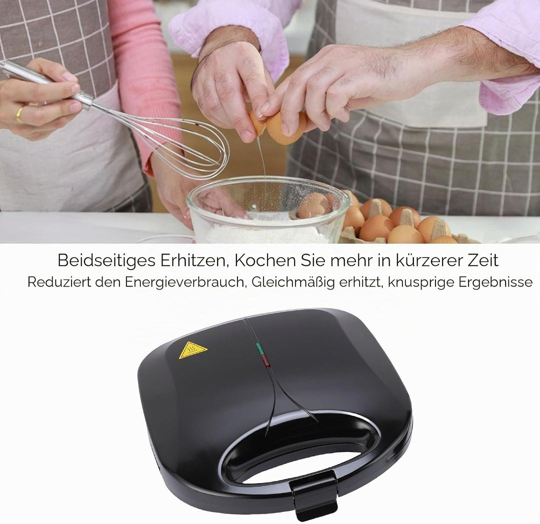 Pongnas Walnuss -Kekshersteller 12 Löcher Mini -Nuss -Backzubehör Doppelseitig Nicht Stocke Elektris