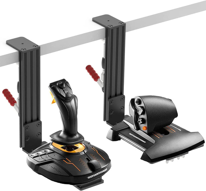 Hikig 2 Stück Hotas Schreibtischhalterung für Flug-Sim-Controller, Throttle, MFD Kompatibel mit Logi