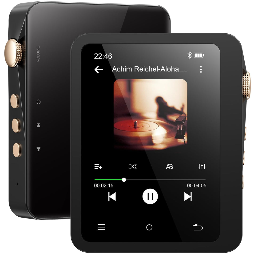 MECHEN 128GB Hi Res MP3 Player Bluetooth, Verlustfreier Hochauflösender Digitaler Ton, DSD DAC FLAC