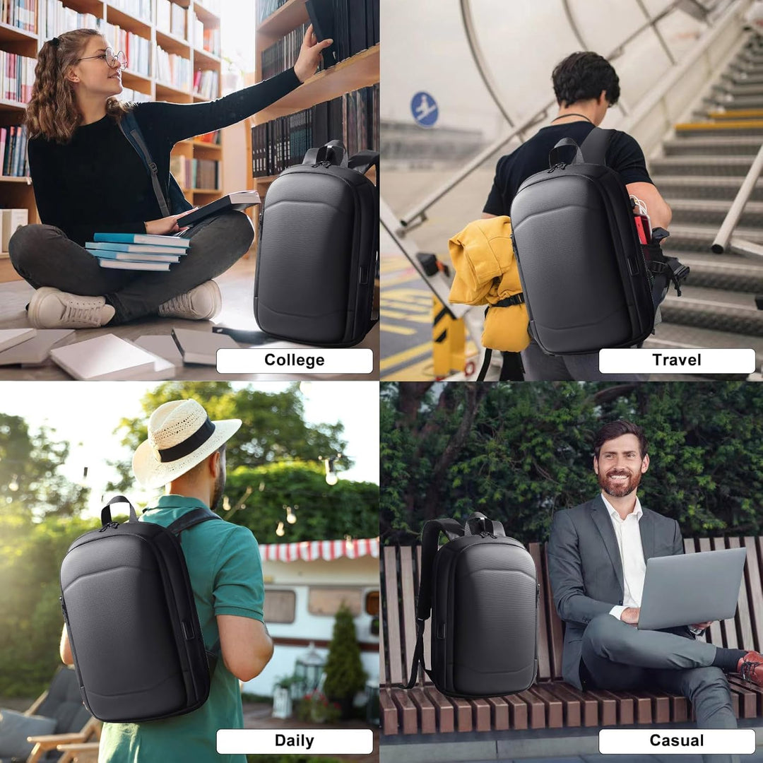 Rucksack Herren Wasserdicht Laptop Rucksack 17 zoll Business Rucksack Gross mit USB-Anschluss Backpa