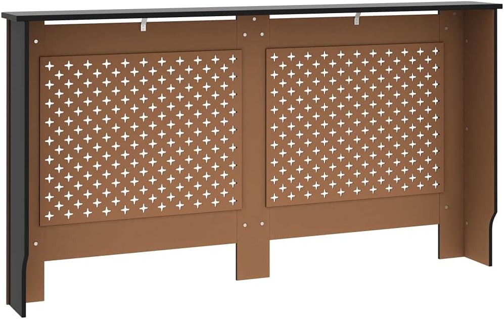 Wohnzimmer Heizkörperabdeckung 152x19x81.5 cm MDF Heizkörper Verkleidung Abdeckung Dekorative Wabenm