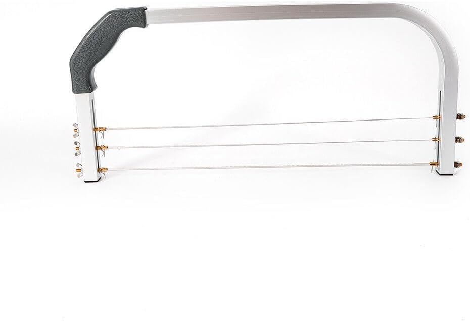 Tortenschneider,Edelstahl 3 Drähte-Tortenbodenteiler Tortenteiler Tortensäge,Länge: 53 cm