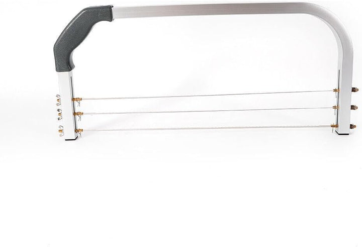 Tortenschneider,Edelstahl 3 Drähte-Tortenbodenteiler Tortenteiler Tortensäge,Länge: 53 cm