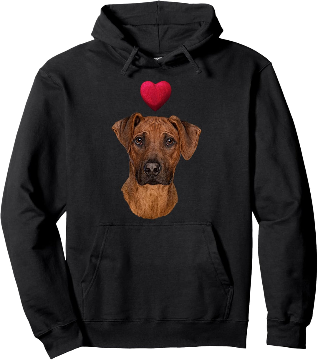Shirt mit Rhodesian Ridgeback Hund und Herz Hundemotiv Pullover Hoodie