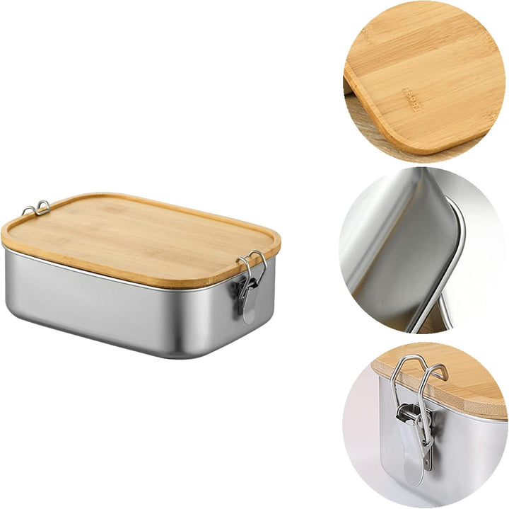 Bento Lunchbox für Erwachsene/Kinder,Edelstahl Brotdose und Lunchbox 800ml/1200ml/1500ml,Metalldose