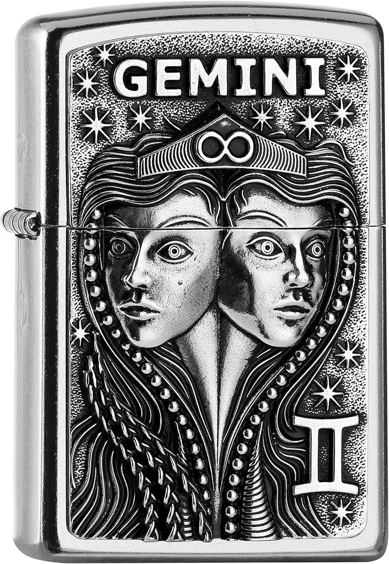 Zippo 2006503 PL 207 Gemini Tierkr. V19 Feuerzeug,Messing,Design,5,83,81,2