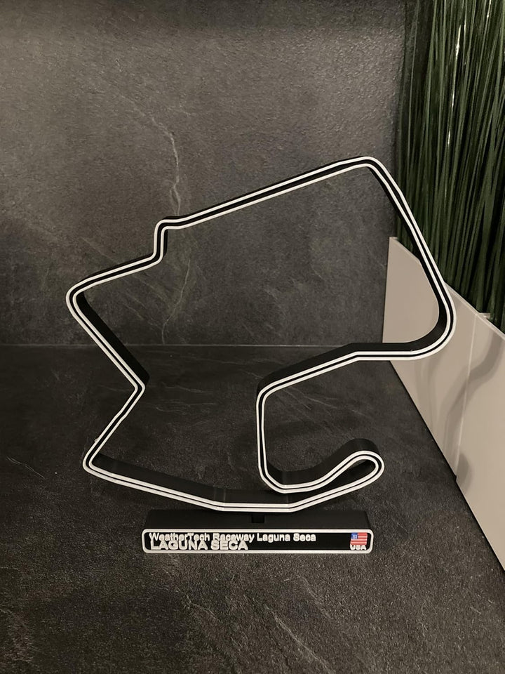 Laguna Seca Rennbahn, 3D-Modellbau der Rennstrecke von F1, Auto-Dekoration