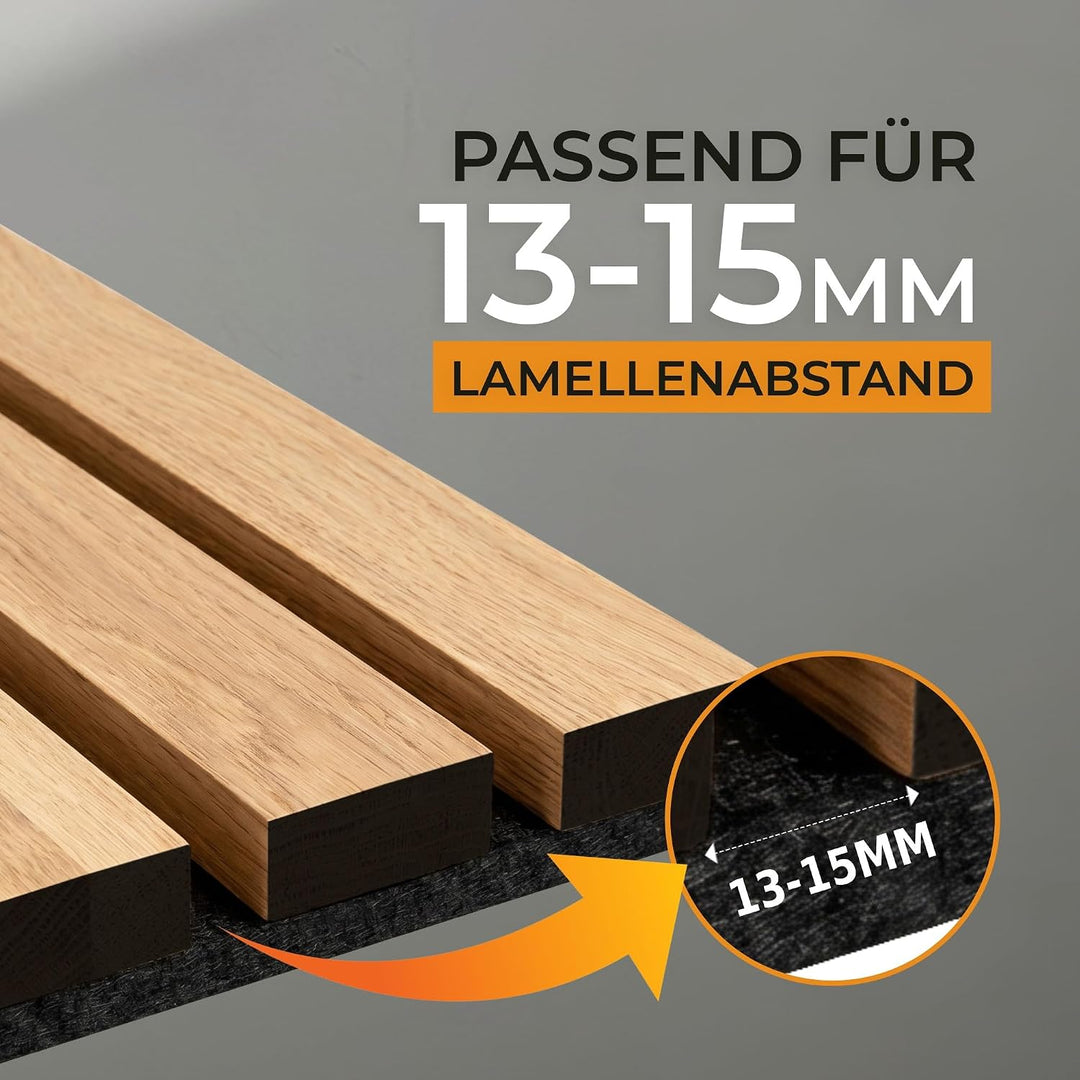 HOME LOVE Ablage für Akustikpaneele 26x9 cm – ohne Bohren | Regal für Paneele | Akustikpaneele Zubeh