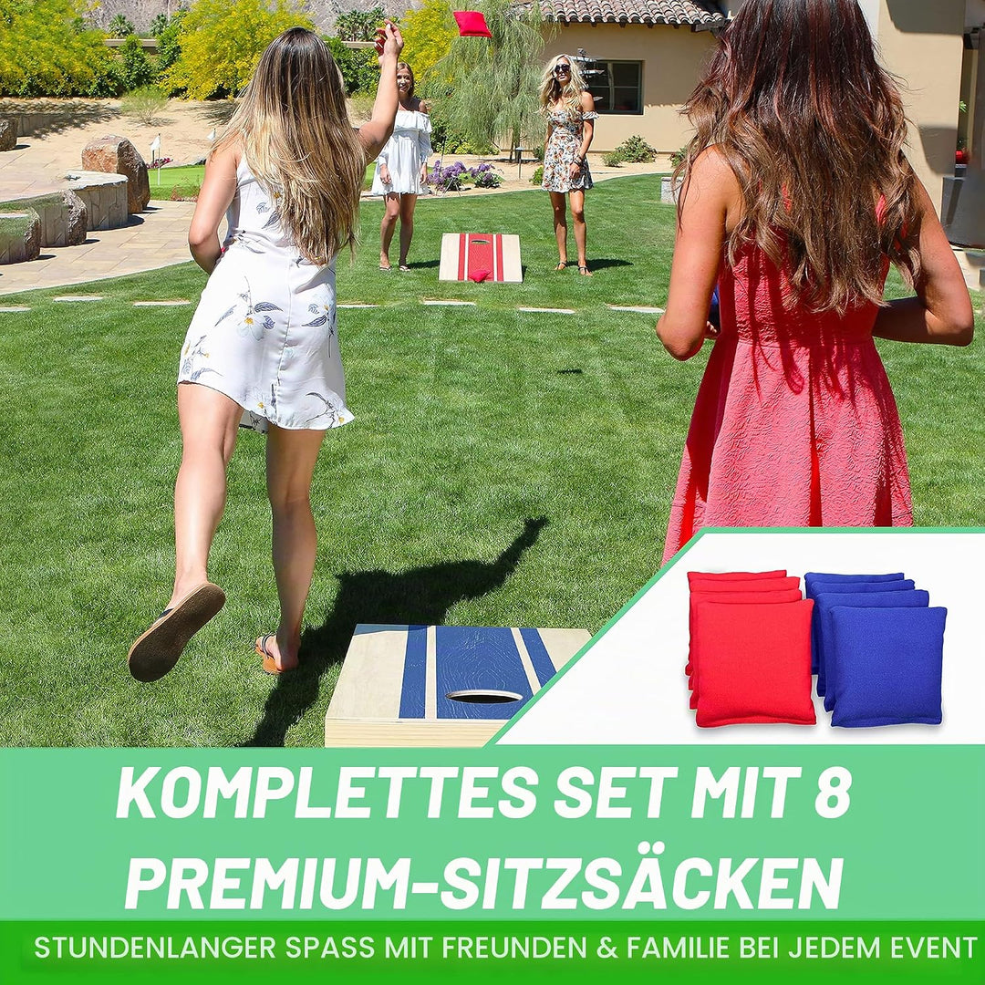 GoSports Classic Cornhole Set - Enthält 8 Sitzsäcke, Reisetasche und Spielregeln (Stilwahl), 1,2 x 6