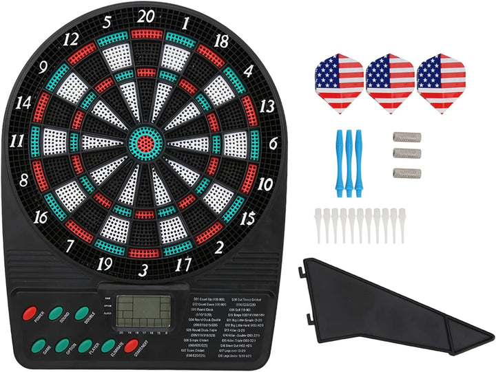Elektronische Dartscheibe, Elektronischer Dart, Soft-Dartscheiben-Set mit Automatischer Wertung, Fam
