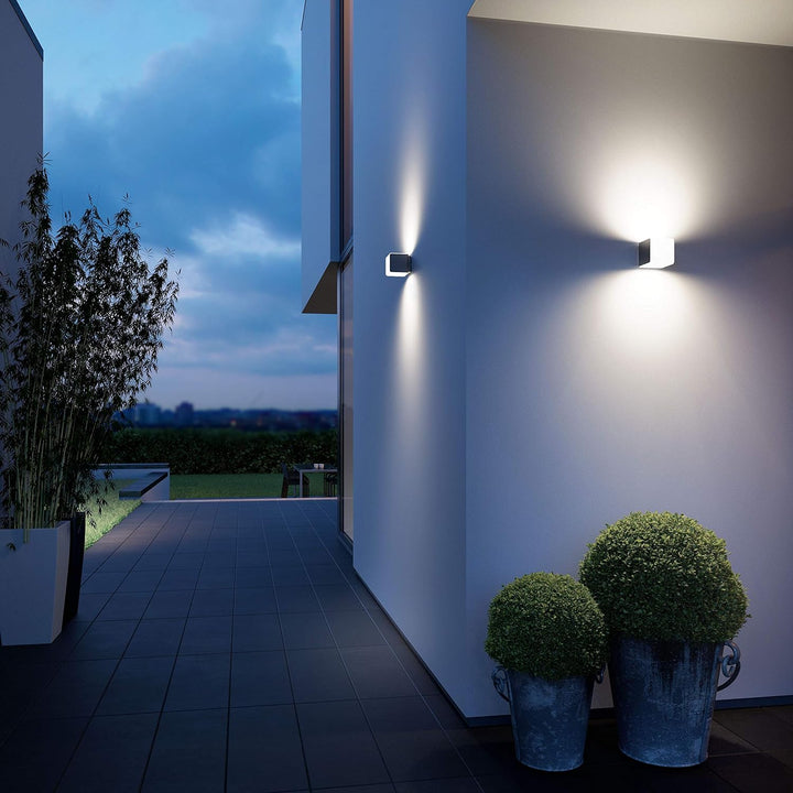 Steinel LED Wandleuchte L 830 SC anthrazit, Wandleuchte, 160° iHF-Bewegungsmelder, vernetzbar, per A