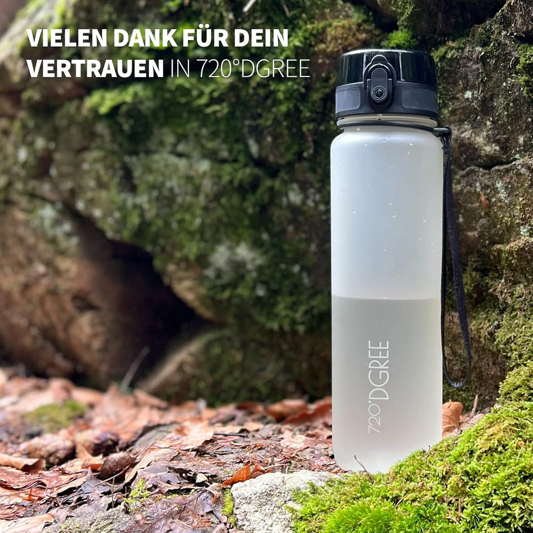 720°DGREE Trinkflasche “uberBottle“ +Sieb - 350ml, 500ml, 650ml, 1000ml, 1,5l, 2l - BPA-Frei - Wasse
