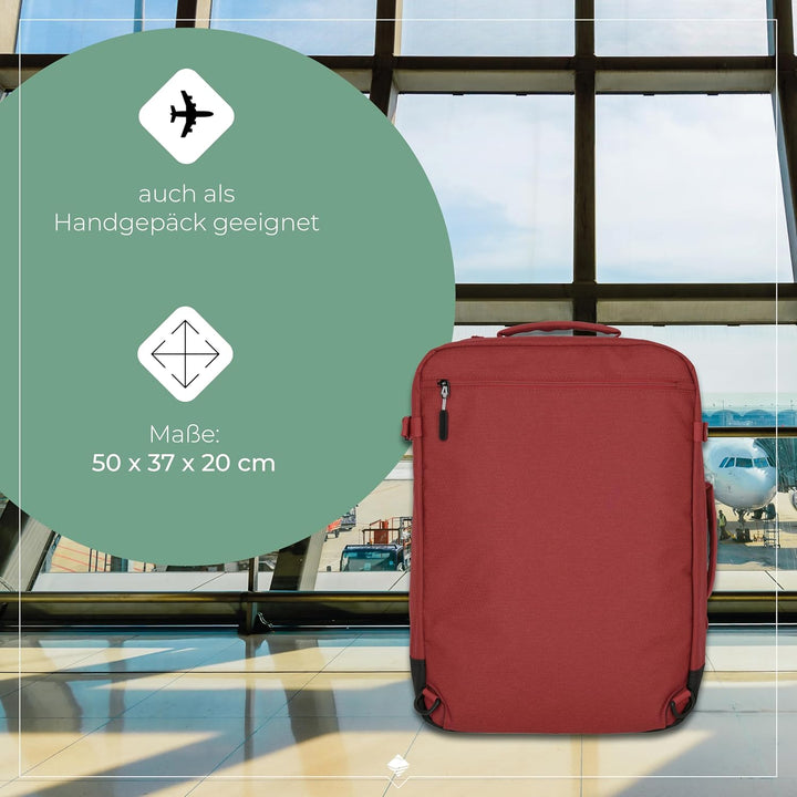 Travelite Handgepäck Rucksack/Tasche erfüllt IATA Bordgepäck Mass, Gepäck Serie Kick Off: Praktische