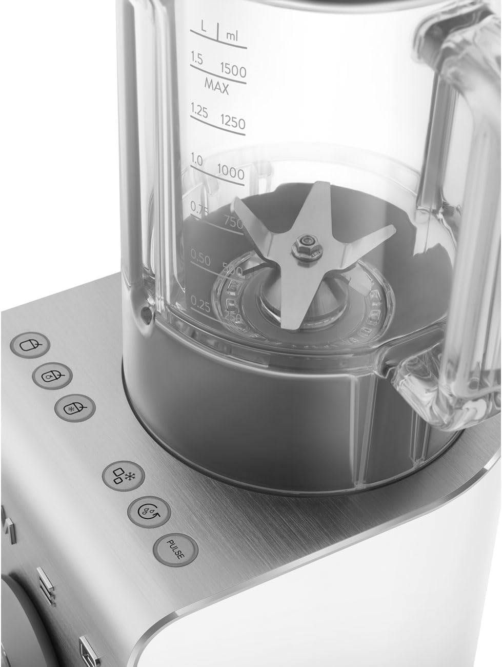 SMEG, Hochleistungsmixer BLC01WHMEU, 5 voreingestellte Programme, 9 manuelle Geschwindigkeitsstufen,