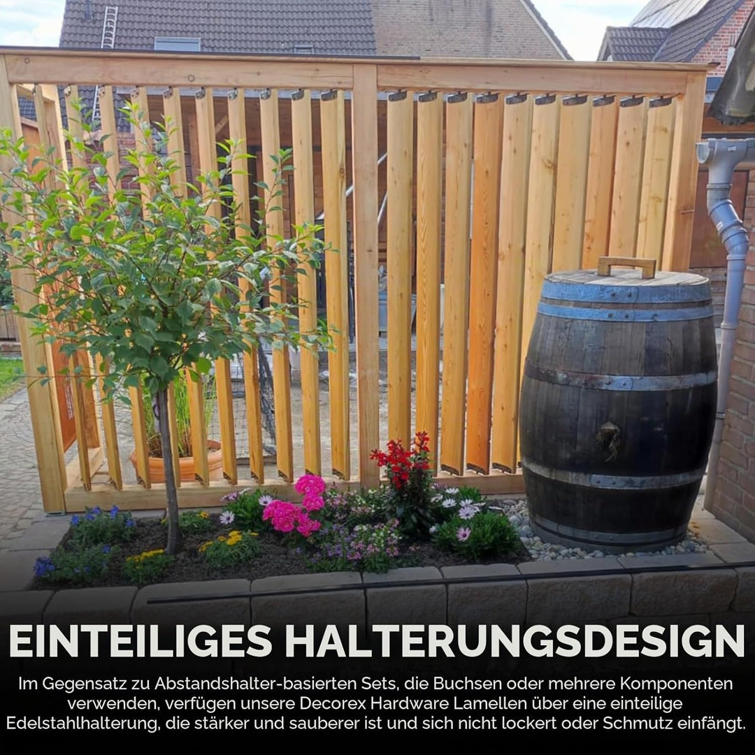 Louvers Hardware Set für Jalousien und Rollläden, Komplettset für 11 Bretter, Edelstahl E-beschichte