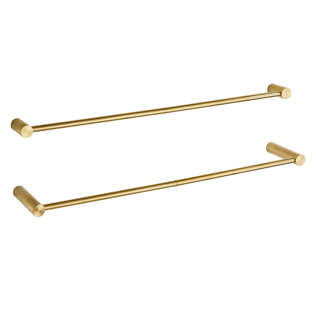 Leekayer 78cm Badezimmer Goldene Doppelschichthandtücherstange, Wandhandtücherhalter, Edelstahl, Sch