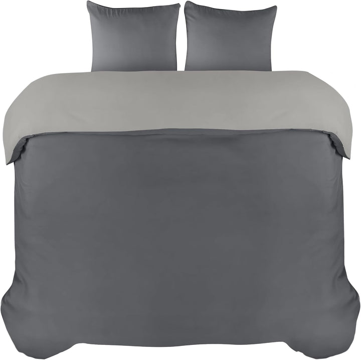 Utopia Bedding Bettwäsche 220x240 Set - Mikrofaser Bettbezug 240x220 cm + 2 Kissenbezüge 65x65 cm -