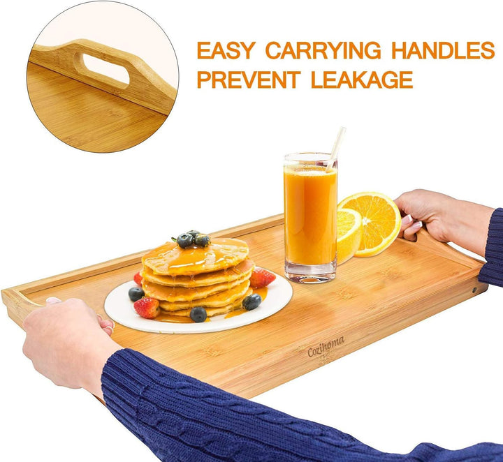Frühstückstablett Betttablett Tisch mit klappbaren Beinen, Laptop-Schreibtisch Snacktablett zum Esse