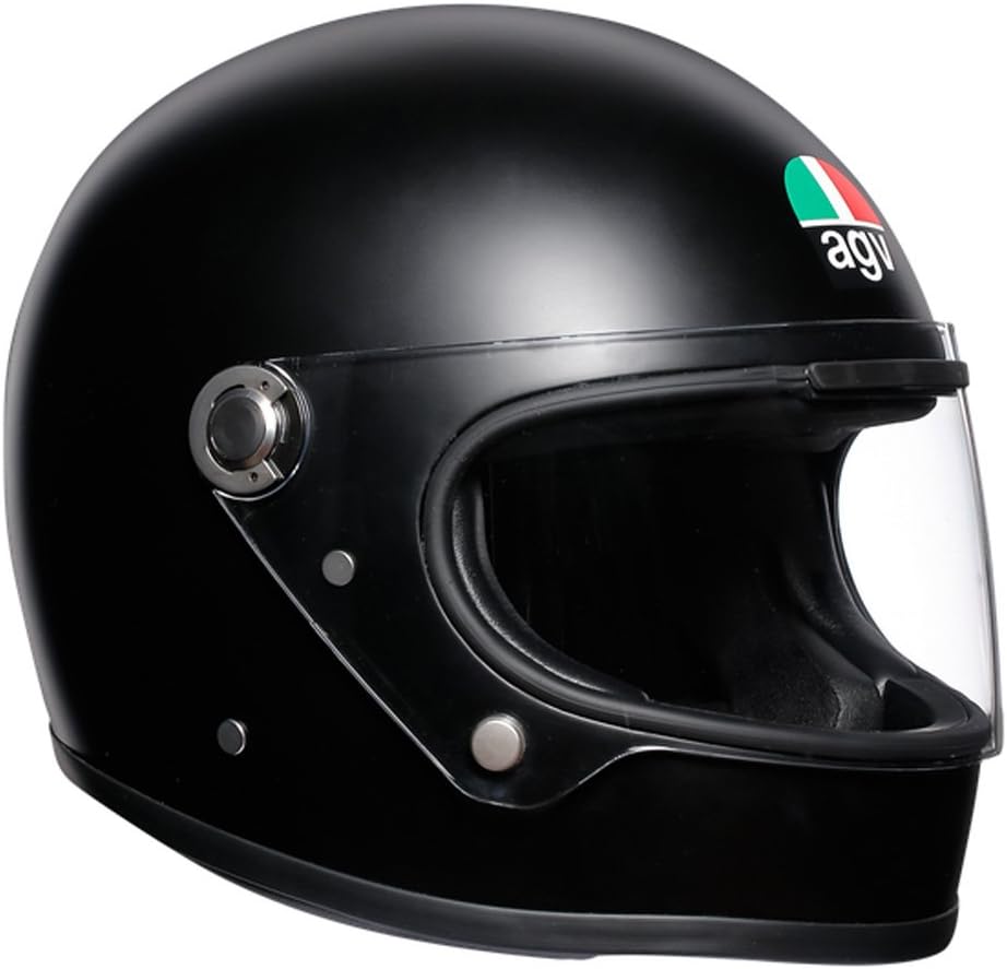 AGV X3000 ECE 22-05 Solid Motorrad Integralhelm ECE 22-05 Legends, Vintage Retro, Matt Schwarz, MS
