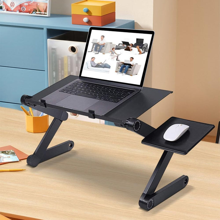 OHMG Laptoptisch, klappbarer Laptop-Ständer, höhenverstellbar, mit Belüftungslöchern, für Computer,