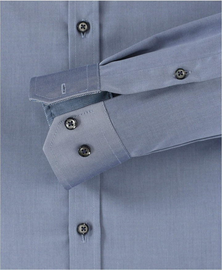 Venti Businesshemd Uni Body Fit Standard 35 Mittelblau, Standard 35 Mittelblau