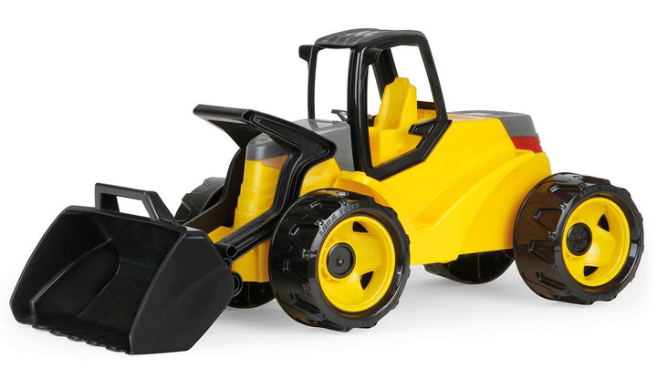 Lena 02142 - Giga Trucks Schaufellader Pro schwarz und gelb, Starke Riesen Radlader ca. 67 cm, moder