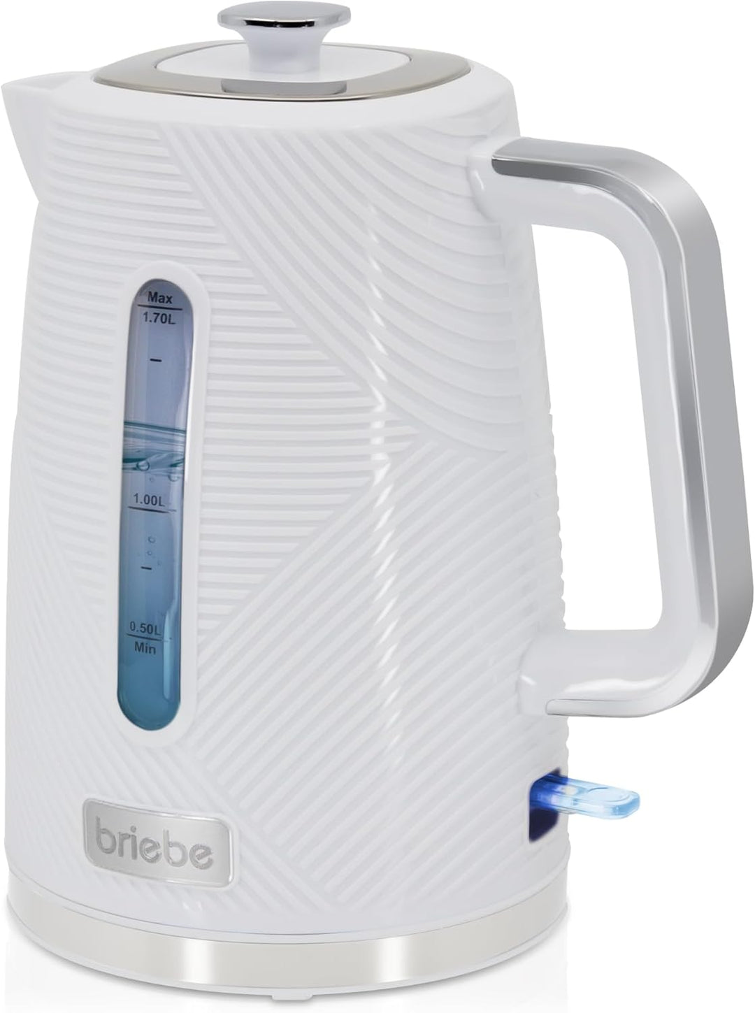 briebe Elegance Toaster Set Breiter Schlitz, 2 Scheiben, 7 Bräunungsstufen + Wasserkocher 1,7L Kabel