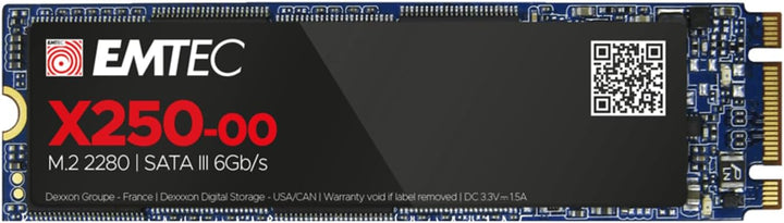 Emtec SSD M2 SATA x250 512GB Power Plus 3D NAND One size, One size