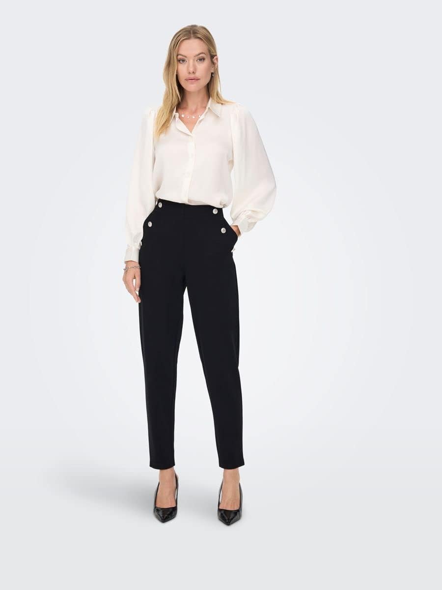 NAME IT Damen Onlzora Ls Puff Shirt Noos Wvn XS Macadamia, XS Macadamia