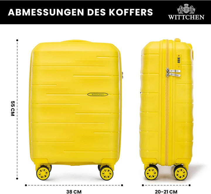 WITTCHEN ARCO Line | Kabinenkoffer Handgepäck Kleiner Koffer | Leichtes Gepäck Polypropylen TSA-Schl