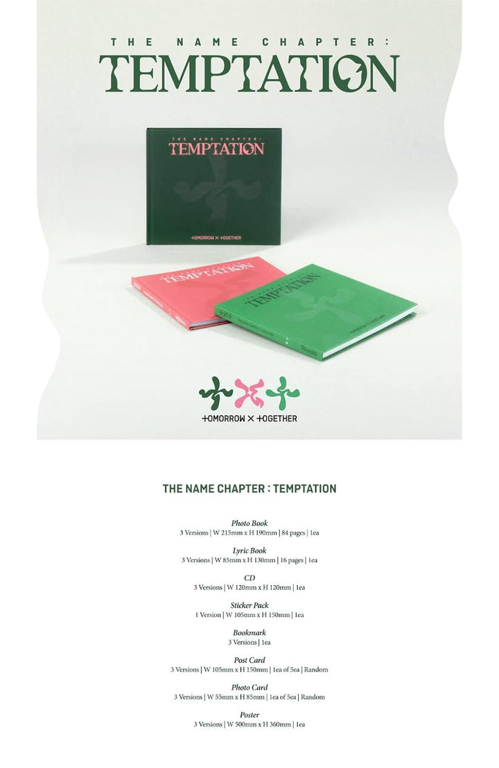 TXT - The Name Chapter : Temptation Album+Store Gift (Nightmare ver.), Nightmare Ver.