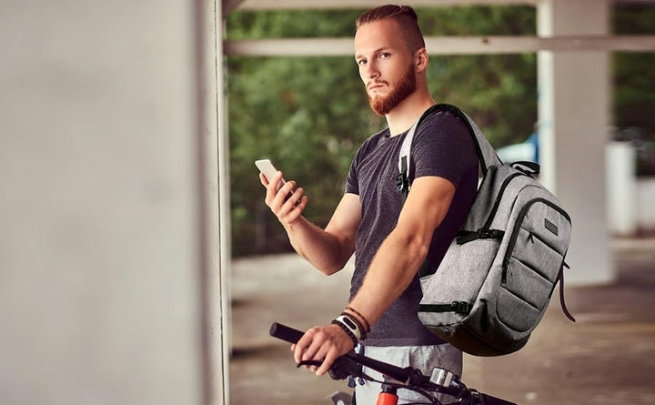 Tzowla Anti Diebstahl Laptop Rucksack für Herren,Rucksack Wasserdicht mit USB-Ladeanschluss und Schl