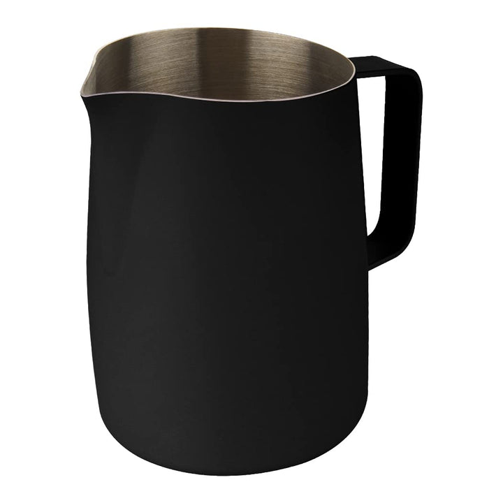 Dianoo Milchaufschäumkrug mit Griff, 600 ml, Edelstahl-Dampfkrug, Espresso-Milchaufschäumer, Tasse f