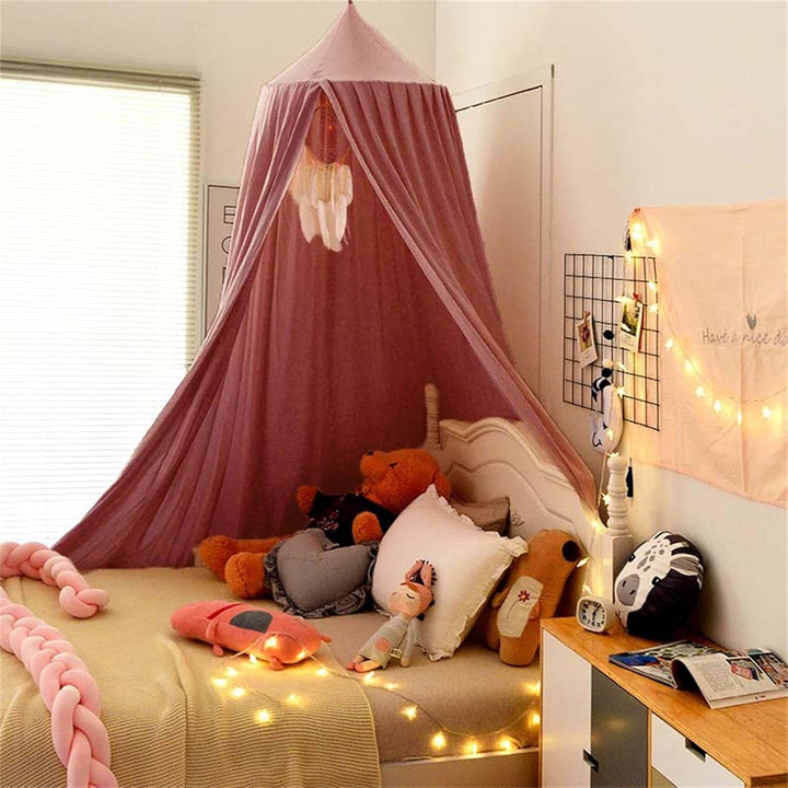 RAILONCH Betthimmel Babybett, Kinder Moskitonetz Spitze Baldachin, Mädchen Prinzessin Himmelbett Bet