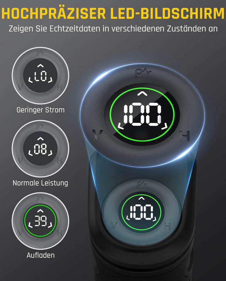 Fanttik D2 PRO Selbstnivellierend Kreuzlinienlaser mit LED-Bildschirm, 130° Vertikale Abstrahlwinkel