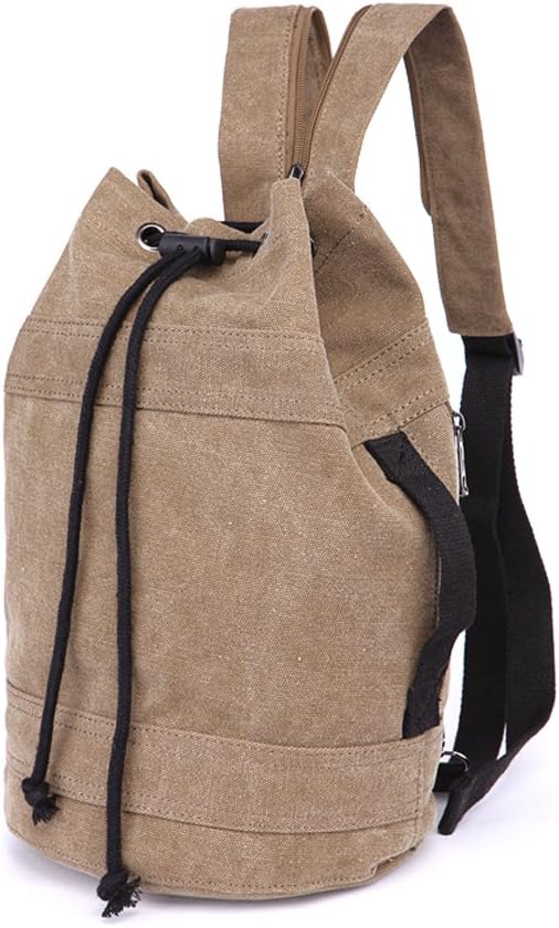 LOSMILE Rucksäcke Damen Herren Daypacks Seesack Leinwand Rucksack Canvas Reisetaschen Umhängetasche